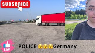 Дальнобойщики и полиция!!!начало каденции!!шок!!#truck #рекомендации #рек #дальнобой #like #germany