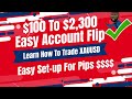 INSANE Forex Scalping On XAUUSD | Learn How To Trade Gold| PERFECT ENTRIES! Flipping $100 To $2,300