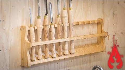 Woodshop projects - Making a turning tool rack