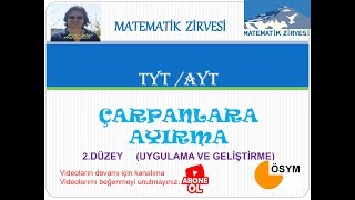 2020 Tyt Matemati̇k Çarpanlara Ayirma 2.Düzeyuygulama-Geli̇şti̇rme