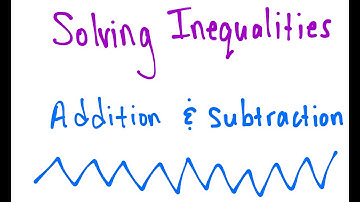 6.7.6 Solving inequalities using addition and subtraction