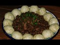 Жаренное Мясо с БУЛОЧКАМИ на Пару! ЖАРКОЕ С ПАМПУШКАМИ!