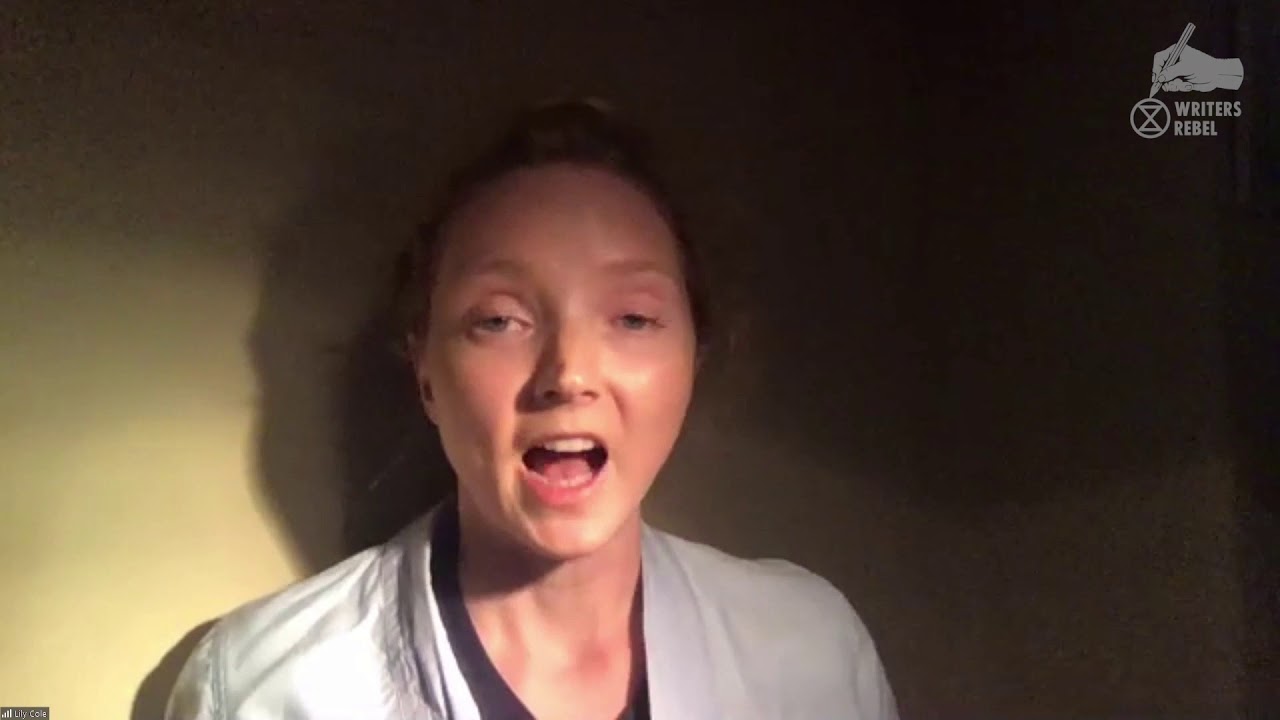 Lily Cole telling the story of the rusty patched bumble bee