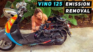 Yamaha Vino / Bianco 125 Emission (EVAP) System Removal! | Mitch's Scooter Stuff