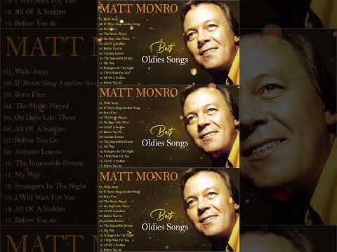 Matt Monro Greatest Hits Oldies Songs Playlist #shorts #mattmonro