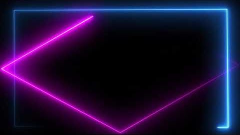 Neon Light Border | Black Screen Effects | Light Effect Video Background | Frame Video |