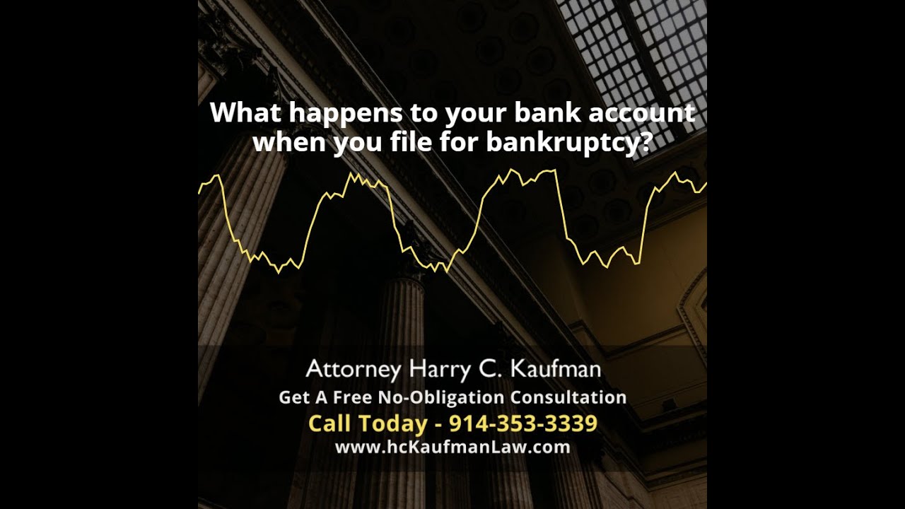 What happens to your bank account when you file Chapter 7? Leia aqui