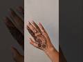 back hand mehndi design #youtubeshorts #shorts