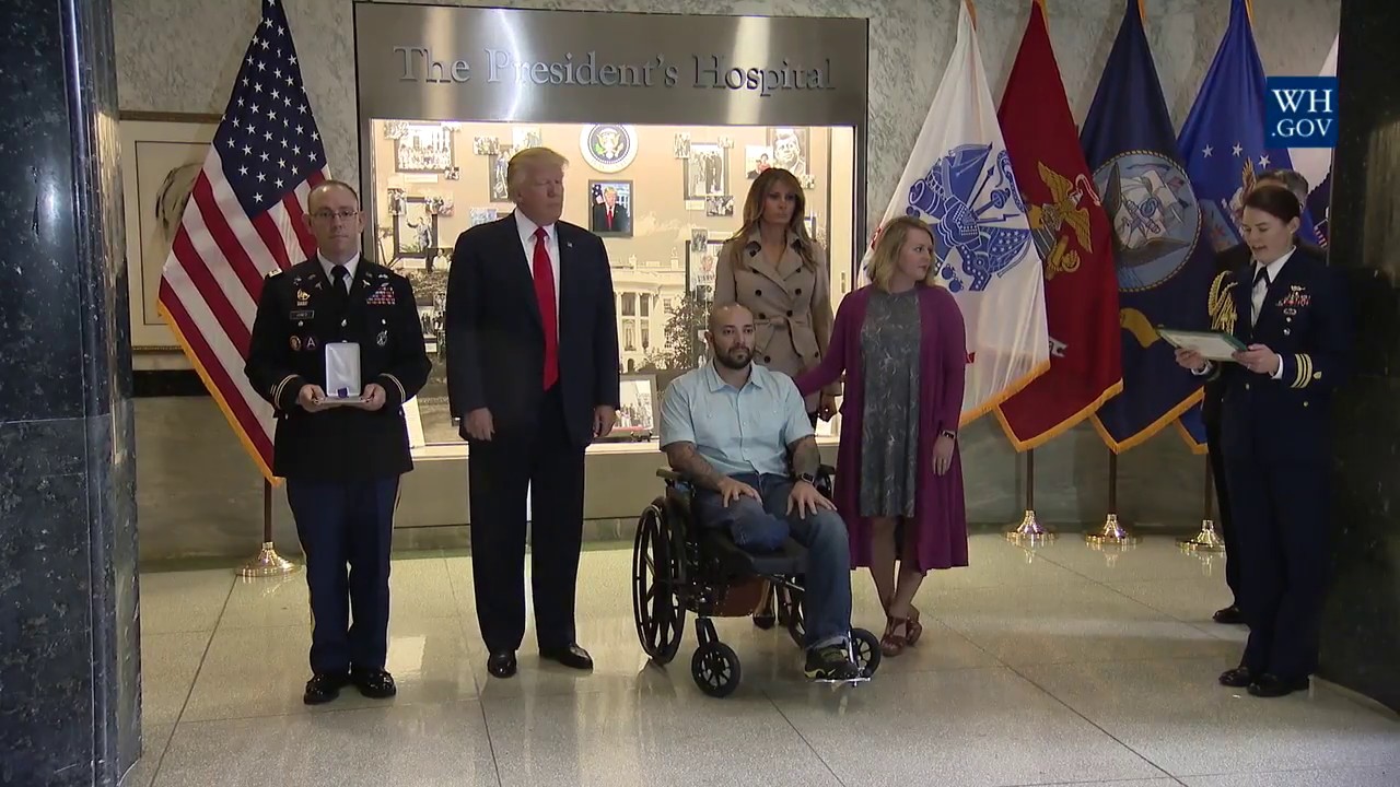President Trump Awards The Purple Heart - Uploaded on Apr 22, 2017