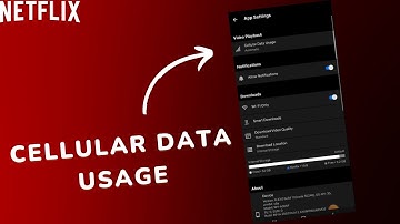 How to change the Cellular Data Usage on Netflix