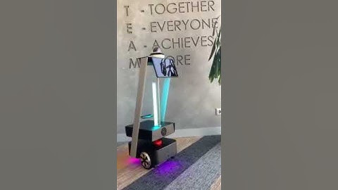 Robot TIMA disinfector at work