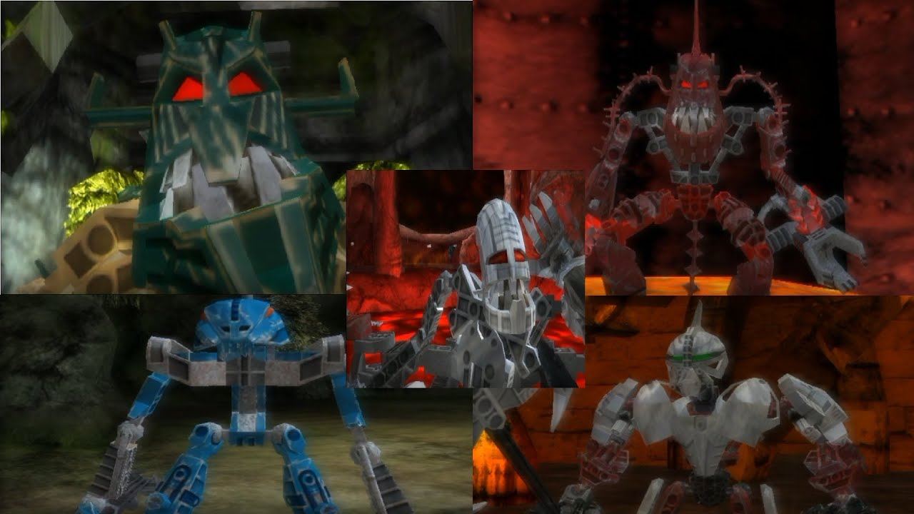 Bionicle Heroes All Bosses Cutscenes and Piraka Playground Without any upgrades
