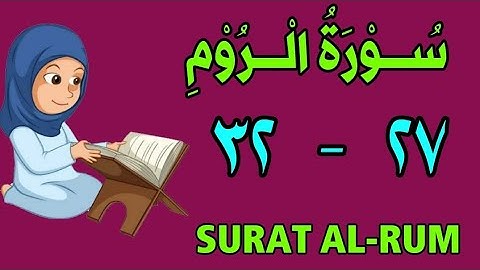 سورة الروم | من الأية (٢٧) إلى الأية (٣٢) | مكررة ثلاث مرات | قناة الشيخ محمود العقيد