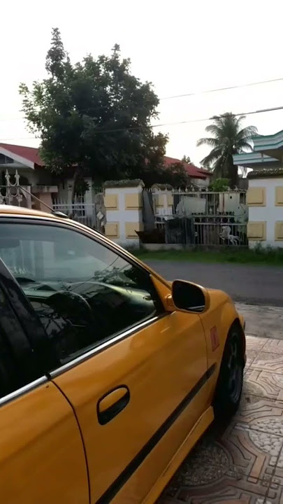 Honda Civic Ferio #streetracing #car #yellow #static #cinematic #status #story #fyp #sweatdreamcars