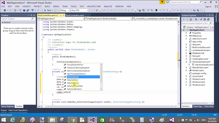C# WPF Bind ComboBox from List of String type