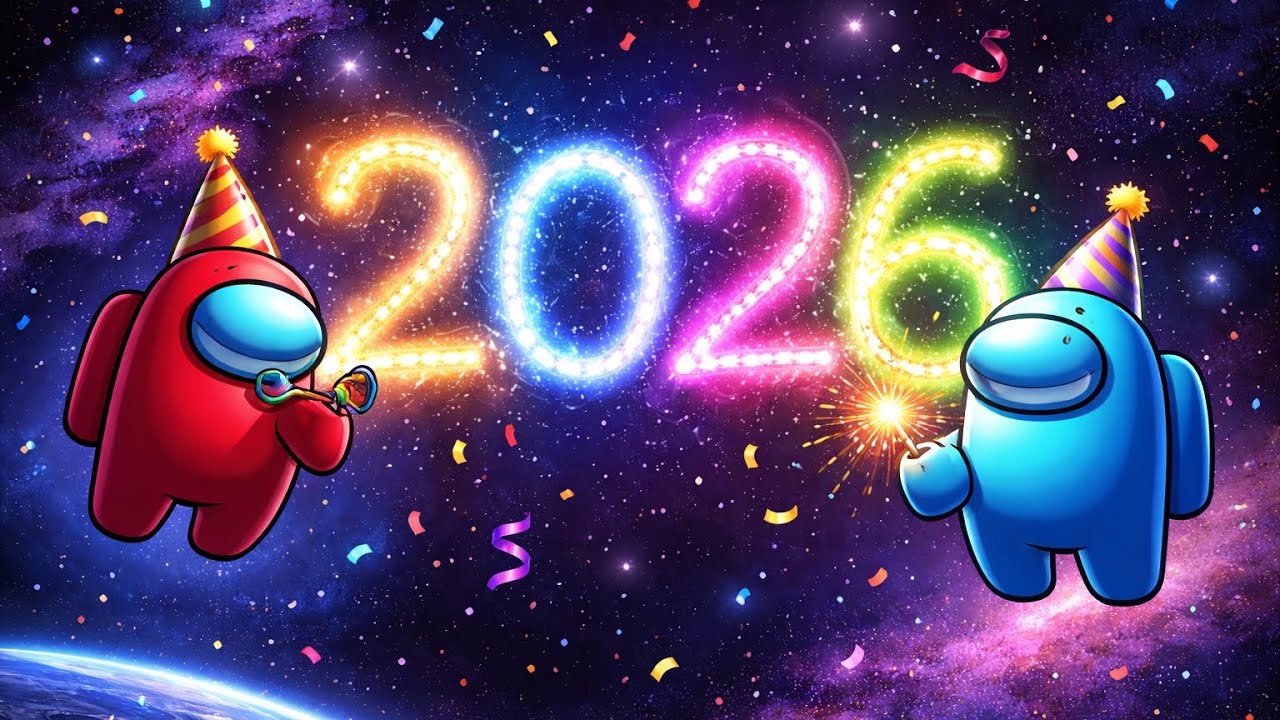 Je joue à among us ( vidéo bonne année)