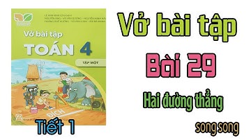 Vở bài tập toán lớp 4 Kết nối tri thức Bài 29 TIẾT 1 Hai đường thẳng song song trang 100