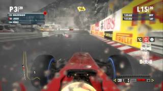 F1 2012 Monaco Heavy Rain with SC