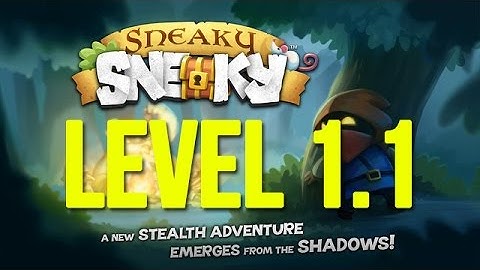 Sneaky Sneaky iOS Gameplay Walkthrough - Level 1.1 - Feathered Friends