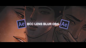 BCC Lens Blur OBS | After Effects