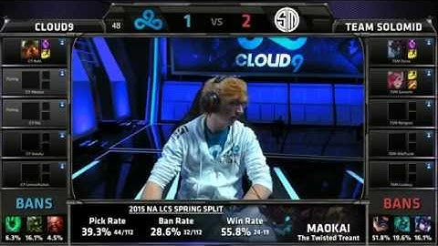 TSM vs Cloud 9 | Game 4 Grand Finals S5 NA LCS Spring 2015 playoffs | Team Solomid TSM vs C9 G4
