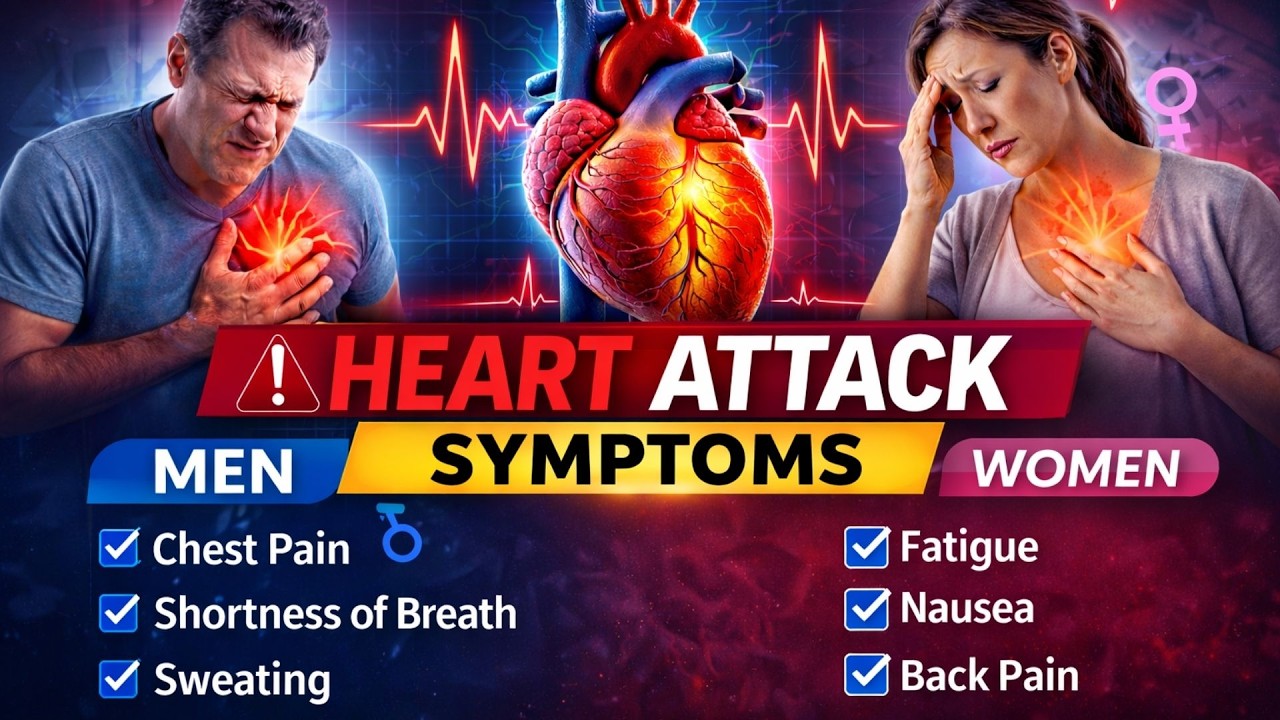 HEART ATTACK SYMPTOMS -- MEN VS. WOMEN
