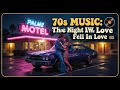 Quiet city streets and vintage FM Radio echoing classic love songs after midnight tonight