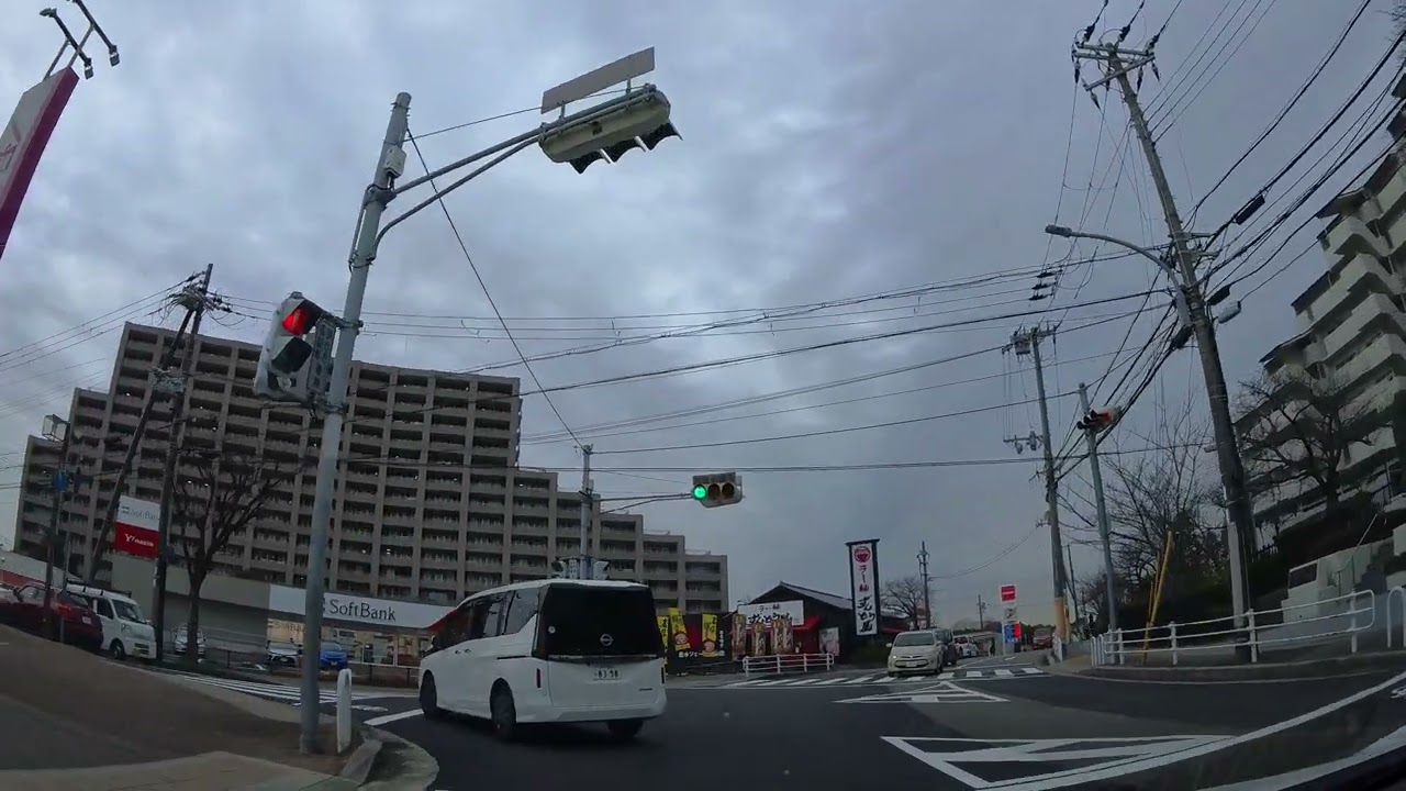 [ 4K ]【イオン ジェームス山店】の立体駐車場に入りました。[4K] I entered the multi-story parking lot of AEON Jamesyama store.