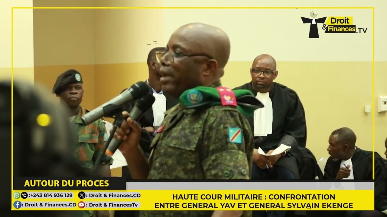 Procès trahison / Haute Cour militaire : face-à-face général Philémon Yav et général Sylvain Ekenge