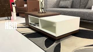 Stone Center Table with Open Storage Space by HOiD Furniture
