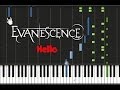 Evanescence - Hello (ORIGINAL MIDI + Synthesia)