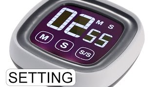SETTING TOUCH SCREEN KITCHEN TIMER