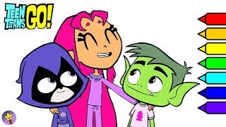 Teen Titans Go Coloring Book Raven Starfire Beast Boy Coloring Page Teen Titans Go