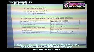 HIGH GAIN ZERO VOLTAGE SWITCHING BIDIRECTIONAL CONVERTER WITH REDUCED NUMBER OF SWITCHES