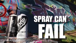 Graffiti Spray Paint Review FAIL ~~ Montana WhiteOut vs  Loop White