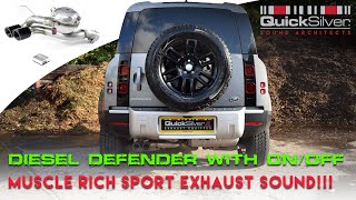 How to get a Muscle Car Exhaust Sound from the Diesel Defender D300, D250 & D200