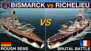 Europe's Heavyweights: Bismarck vs Richelieu — Who Wins the Grudge Match? | War on the Sea