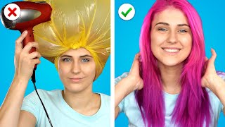 GIRL BEAUTY HACKS || 9 Cool Makeup Ideas & DIY Accessories