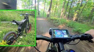 Ebike Street and Off Road Compilation. 12000w Stealth Bomber Enduro
