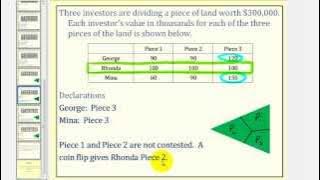 Fair Division:  The Lone Divider Method