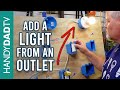 How to add a light from an outlet