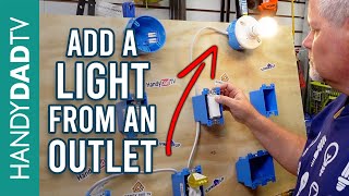 how to add a light from an outlet