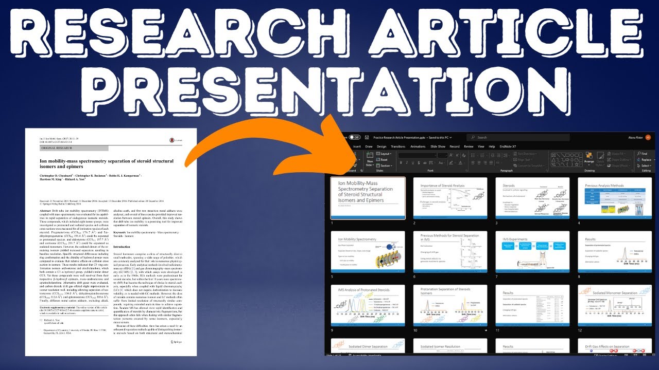 how to write a journal club presentation