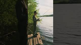 Отводной поводок на озере💥🎣#отводнойповодок #рыбалканаозере #окуньнаспиннинг