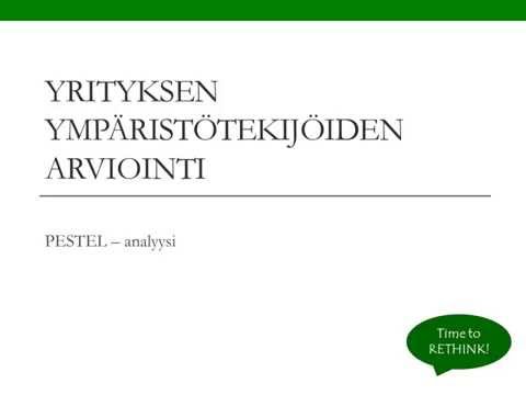 Video: Analyysi Yrityksen Liiketoiminnasta