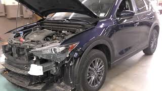 2019 Mazda CX5 how to repair computer electrical aiming front radar after collision