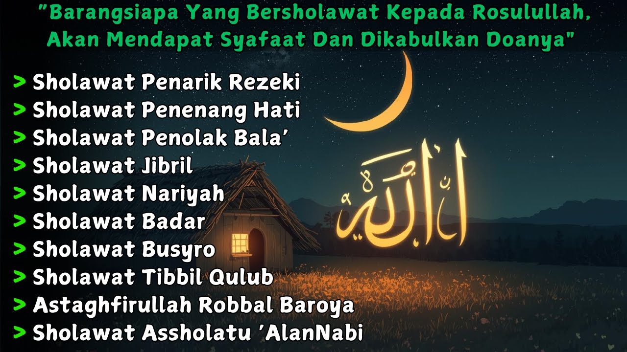 HATI TENANG💕 SHOLAWAT NABI TERBARU PENARIK REZEKI BULAN SYABAN | Sholawat Jibril Pembuka Rezeki