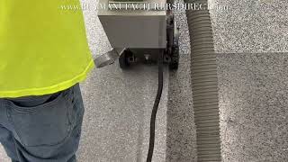 Shot Blasting Wax Covered Terrazzo Flooring