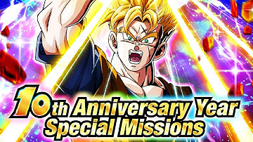 CARNIVAL LR SSJ FUTURE GOHAN/TRUNKS SPECIAL EQUIPS! 10TH ANNIVERSARY YEAR SPECIAL MISSIONS! (Dokkan)