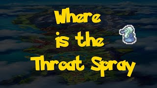 Where Is: The Throat Spray (Pokemon Sword \& Shield)